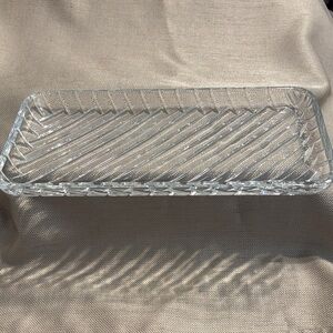 Rogaska Vintage Gallia Crystal Rectangular Tray